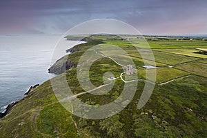 Knockadoon Head signal tower in county Cork, Ireland,