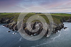 Knockadoon Head signal tower in county Cork, Ireland,