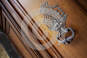 Knocker on a door photo