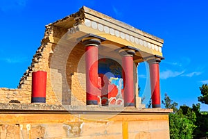 Knossos, Crete ruins of the Minoan Palace, Greece