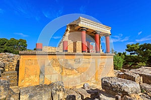 Knossos, Crete ruins of the Minoan Palace, Greece
