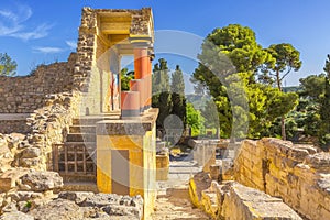 Knossos, Crete ruins of the Minoan Palace, Greece