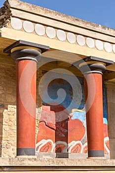 Knossos, Crete ruins of the Minoan Palace, Greece