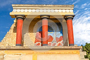 Knossos, Crete ruins of the Minoan Palace, Greece