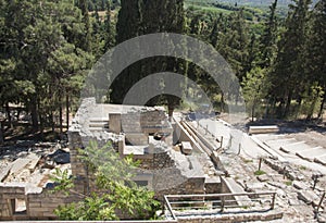 Knossos Palace is an architectural object of the Minoan era