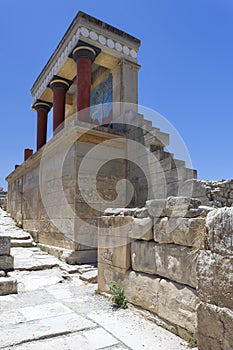 Knossos palace in Crete