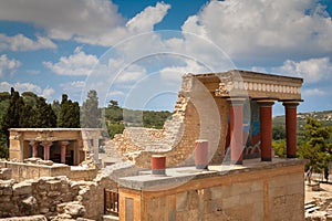 Knossos palace at Crete