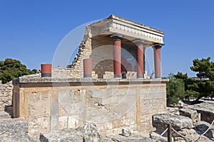 Knossos palace in Crete