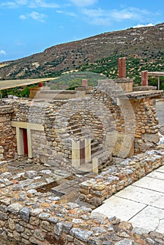Knossos palace on Crete, Greece