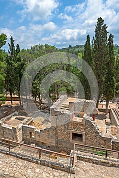 Knossos palace on Crete, Greece