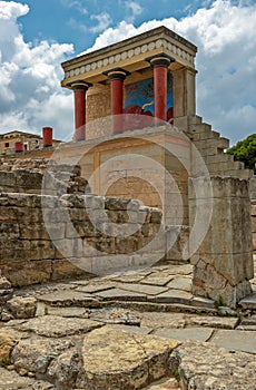 Knossos palace on Crete, Greece