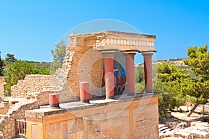 Knossos palace at Crete photo