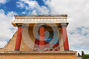 Knossos palace at Crete, Greece