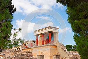 Knossos palace at Crete, Greece