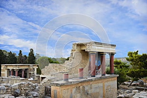 Knossos palace. Crete. Greece photo