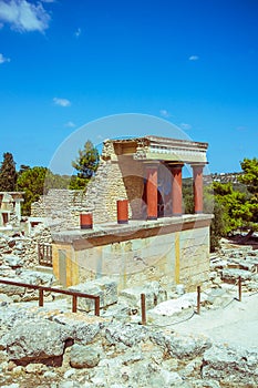 Knossos palace at Crete, Greece Knossos Palace