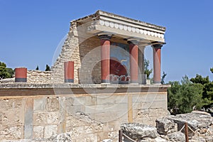 Knossos palace in Crete photo