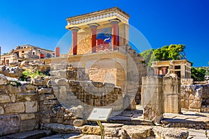 Knossos palace, Heraklion, Crete, Greece