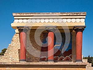 Knossos Palace North Entrance Crete Greece