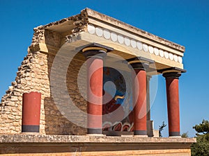 Knossos Palace Crete Greece photo