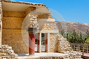 Knossos Palace ruins. Crete, Greece