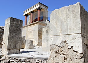 Knossos Palace ruins. Heraklion, Crete, Greece