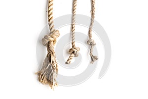 Knot of jute rope
