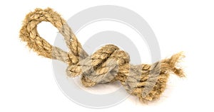 Knot with a loop from a thick rough rope