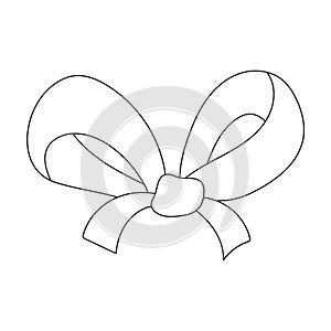 Knot, ornamentals, frippery, and other web icon in outline style.Bow, ribbon, decoration, photo