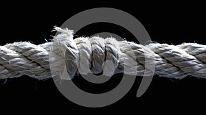 The knot in the rope.AI generated image
