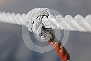 Knot with sturdy hemp Tibetan bridge