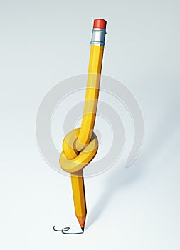 Knotted pencil