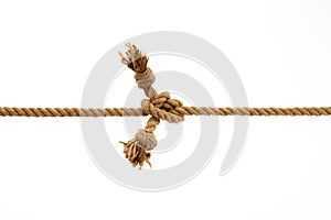 Knotted rope photo