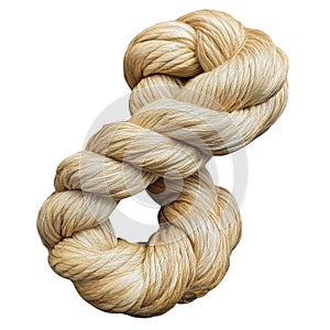 Knotted rope image isolated graphic