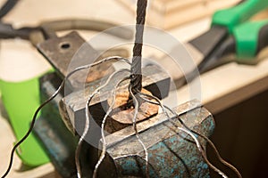 Rigging wire rope eye splice