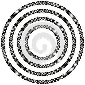 Celtic knotwork round circular border frame in a range of sizes.