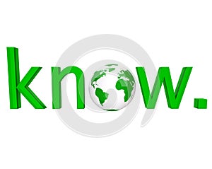 Know - Green Word and Earth