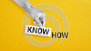 Know how concept as knowledge, skill, and expertise, hinting at business success and creativity