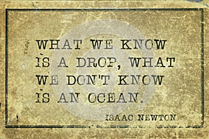 We know Newton