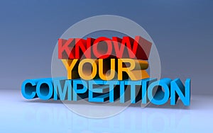 know your competition on blue