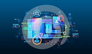 Know Your Customer Verification Technology Software - KYC and KYB - Conceptual Illustration photo