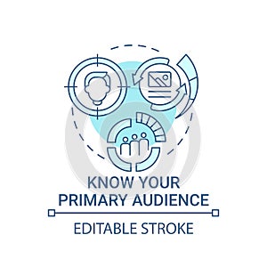 Know your primary audience concept icon