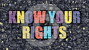 Know Your Rights on Dark Brick Wall.