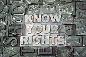 Know your rights met