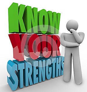 Know Your Strengths Person Thinking Special Skills photo