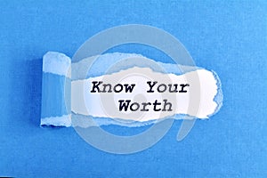 Know Your Worth