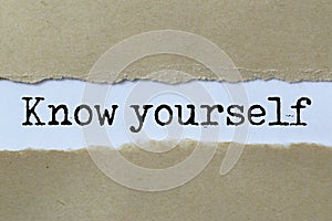 Know yourself illustration