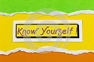 Know yourself self worth discover knowledge wisdom individual personality