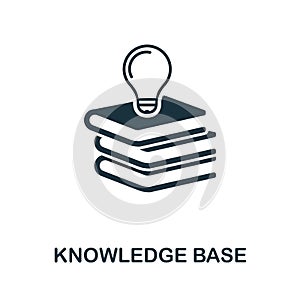 Knowledge Base icon symbol. Creative sign from icons collection. Filled flat Knowledge Base icon for computer and mobile photo