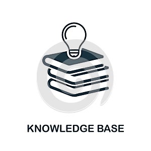 Knowledge Base icon symbol. Creative sign from icons collection. Filled flat Knowledge Base icon for computer and mobile